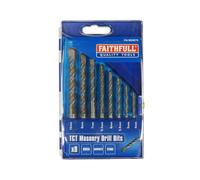 Faithfull Set Di Trapani Per Muratura Standard, 8 Pezzi 4-10mm FAIMDSET8
