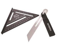 Faithfull Set Perpendicolo e Squadra Rapida CNC in Alluminio