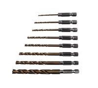 Faithfull Set Punte Trapano A Impatto HSS Cobalto 8 Pezzi FAIQCSET8