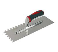 Faithfull, Spatola dentata in acciaio Inox con impugnatura morbida 13 x 4 1/2" - FAISGTNOT10S
