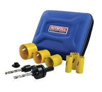 Faithfull Universale Varipitch Holesaw da Elettricista Kit, 9 Pezzi 16-51mm