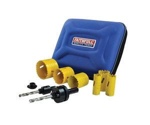 Faithfull Universale Varipitch Holesaw da Elettricista Kit, 9 Pezzi 16-51mm