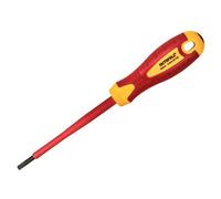 Faithfull VDE Impugnatura Morbida Screwdriver Parallelo con Intaglio Punta