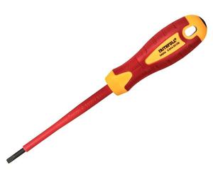 Faithfull VDE Impugnatura Morbida Screwdriver Parallelo con Intaglio Punta