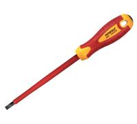 Faithfull VDE Impugnatura Morbida Screwdriver Parallelo Punta Scanalata