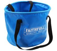 Faithfull Waterproof Collapsible Bucket - Strong, Lightweight & Compact Container with 20L Capacity