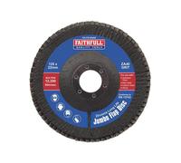 Faithfull ZA40 Disco Abrasivo Jumbo A Flap In Zirconia 125Mm FAIFD12540Z