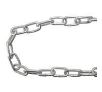 Faithfull Zincato Catena Collegamento 6mm X 15m Rocchetto - Max. Carico 250kg