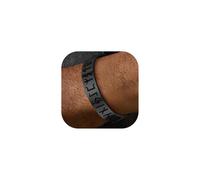FaithHeart Braccialetto Vinchingo Aperto Unisex Uomini Donne con Nodo Celtico Rune Vichinghi Albero della Vita Martello di Thor Braccialett Fortunato Amuleto Argento Nero