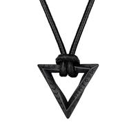 FaithHeart Cerchio Collana Vichinga Anello di Mobius Ciondolo Rune Vichinghe Amuleto del Mito Nordico Collanina Pelle Intrecciata Nodo Celtico Regalo Compleanno per Lui Coppie