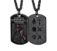 FaithHeart Collana con sigillo dei cavalieri templari, gioiello per uomini e donne, con delicata confezione regalo