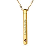 FaithHeart Collana con Urna Commemorativa Personalizzata Ciondolo a Forma di Capsula/Cuore con Pietra Portafortuna in Acciaio Inossidabile Catena di Cenere con Confezione Regalo per Uomini e Donne