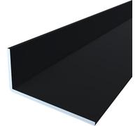 FaiX3.it - Profilo angolare ad L 50x25x2 mm in alluminio, verniciato RAL 9005 "nero intenso" opaco, lunghezza 2500 mm