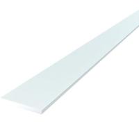 FaiX3.it - Profilo piatto 20x2 mm in alluminio, verniciato RAL 9010 "bianco puro" opaco, lunghezza 2500 mm