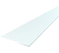 FaiX3.it - Profilo piatto 40x2 mm in alluminio, verniciato RAL 9010 "bianco puro" opaco, lunghezza 1000 mm