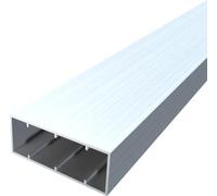 FaiX3.it - Profilo tubolare rettangolare 50x20x2 mm in alluminio, anodizzato argento, lunghezza 2500 mm