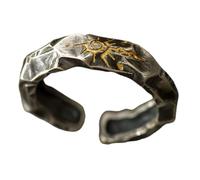 Faja - Anello vintage con pietra dei desideri, design elegante, che simboleggia l'impegno per il costume da donna alla moda e i bei desideri