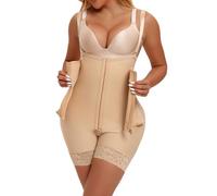 Fajas BBL Post Chirurgia Fase 2/3 Body Shaper Indumento Compressivo per il Controllo Dell'addome Guaine con 12 Stecche Indumento Modellante Post-parto con Busto Aperto e Sollevamento Glutei(Skin,L)