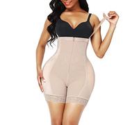 Fajas Colombianas Post-Partum Levanta Cola Cintura Postpartum Body Shaper per Le Donne Corsetto Cerniera Vest Body Shaper (Color : Skin Tone, Size : M)