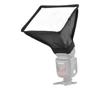 FAJIA 17 x 15 cm / 6,7 x 6in Mini Universal Camera Flash Softbox Speedlite Diffusore pieghevole con borsa di trasporto di ricambio per fotocamera Flash
