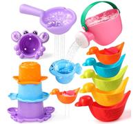 Fajiabao Giochi Bagnetto Neonato 1 2 Anni Antimuffa, Giochi Vasca da Bagno Bambini, Giochi Bambini 1 2 3 Anni, Giochi Acqua, Giocattolo per Piscina, Giocattolo Spiaggia