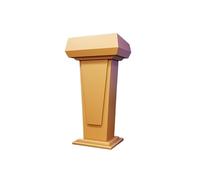 FAJNUZI2024 Cattedra oratore Leggio for pulpito di stoccaggio a Doppio Strato con Supporto for podio in Legno, Adatto for Le aule(Gold)