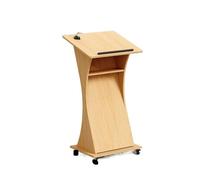 FAJNUZI2024 Cattedra oratore Scomparti portaoggetti for leggio Mobile, Supporto for podio e rotelle con Serratura for casa, Ufficio, Scuola