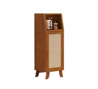 FAJNUZI2024 Credenza per sala da pranzo Narrow-sided Kitchen Sideboard Retro Style Living Room Storage Floor-standing Wall-mounted with Compartments