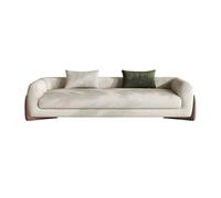 FAJNUZI2024 Fondo Letto Sgabello da comodino for camera da letto, moderno, semplice, for appartamento, soggiorno in famiglia, divano piccolo a fila dritta Panca fondo letto(Off-white,Grande)