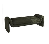 FAJNUZI2024 Fondo Letto Sgabello da comodino in stile mezza età, for guardaroba, panca lunga, divano da letto, semplice e retrò, sgabello da comodino Panca fondo letto(Dark Green,M)