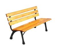 FAJNUZI2024 Giardino in Acciaio Panchine da esterno in stile Countryside 3 con schienali, adatte for terrazze esterne, portici, parchi, giardini e cortili Panchina da esterno(120cm)