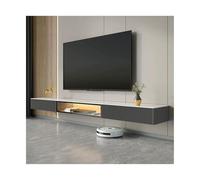 FAJNUZI2024 Mobile TV galleggiante Mobile TV a parete Tavolo in ardesia Centro di intrattenimento galleggiante Console for Smart TV for soggiorno Camera da letto(Grijs,Piccolo)