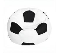 FAJNUZI2024 Piccola poltrona Bean Bag per camera da letto Divano a sacco portatile for esterni singolo pigro da salotto casual(Bianco,Piccolo)