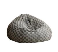 FAJNUZI2024 Piccola poltrona Bean Bag per camera da letto Lazy Bean Bag Lounger Tatami Sedia da terra for la casa Camera letto e balcone Divano invernale(Grijs,M)