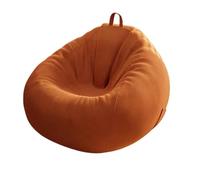 FAJNUZI2024 Piccola poltrona Bean Bag per camera da letto Poltrona a sacco con supporto for lo schienale, divano pigro for adulti, angolo lettura e sala studio(Orange,Grande)
