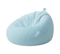 FAJNUZI2024 Piccola poltrona Bean Bag per camera da letto Poltrona a sacco di piccole dimensioni for la sala giochi della camera da letto e poltrona lounge lavabile(Blue)