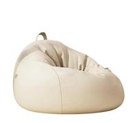 FAJNUZI2024 Piccola poltrona Bean Bag per camera da letto Poltrona a sacco divano pigro posti a sedere singoli for soggiorno, camera da letto e salotto(Bianco,M)