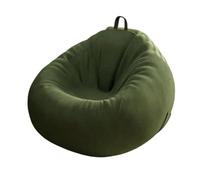 FAJNUZI2024 Piccola poltrona Bean Bag per camera da letto Poltrona a sacco Divano singolo pigro for balcone interno Bovindo e salotto(Green,Piccolo)