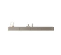 FAJNUZI2024 Semplice supporto TV galleggiante a parete for centro di intrattenimento TV Console multimediale con cassetti estraibili for TV, Home Theater
