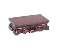 FAJNUZI2024 Supporto per Piante Base in legno for vaso bonsai con intaglio di radici rettangolari, decorazione Porta Piante(Grande)