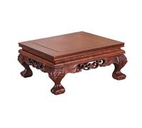 FAJNUZI2024 Supporto per Piante Sgabello for piante in ebano con base espositiva quadrata, porta teiera, vaso, bonsai for ufficio domestico Porta Piante(Grande)