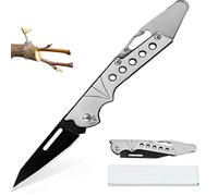 FaJoek Coltello da Innesto, Coltello da Innesto Pieghevole da Giardino, Coltello da Innesto in Acciaio Inossidabile, Coltello per Innesti Piante, Coltello Pieghevole Per Innesto