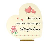 FAJUXIS Regalo Zia Ornamenti In Legno Regalo Zia Natale Regali Zia Regalo Compleanno Zia Regalo Per Zia Regali Per La Zia Regalo Per Zia Da Nipote Idee Per Zia Regali Originali Regali Compleanno Zia