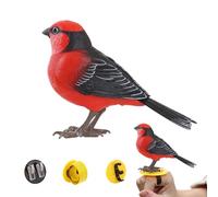 Fake Birds Giocattoli - Giocattoli interattivi per uccelli con cinguettio e musica | Regalo elettronico per animali domestici per bambini e famiglia