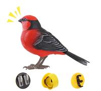 Fake Birds Giocattoli | Giocattoli realistici per uccelli cinguettio con musica | Compagno elettronico per tutta la famiglia