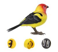 Fake Birds, giocattolo per uccelli cinguettio realistico con musica, compagno di scrivania elettronico per tutta la famiglia