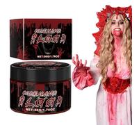 Fake Blood Makeup, 50ml Realistic Costume Beauty Body Paint Face Clothes, Zombie Vampire Cosplay Dress-Up Kids and Adults, Halloween Special Effect Makeup for Eyes Skin, 12.5cm Black Red
