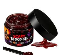 Fake Blood Paste - Realistic Plasma Effect Halloween Coagulated Gel | Scary Vampire Makeup, Thick Professional Stage Paint | Perfect for Halloween Party Prank Cosplay Horro