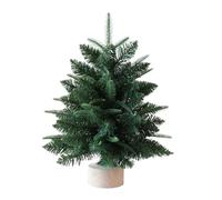 Fake Christmas Tree - 17.7 Inches Pine Tree Party Decoration | Lifelike Mini Christmas Trees for Workplace Living Room Entryway Shelf Table Centerpiece Seasonal Holiday Event Party Decor