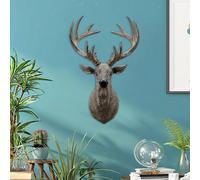 Fake Deer Head Statue Wall Mount Craft Busto Ornamento per il soggiorno